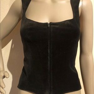 Anne Fontaine Rosita Lace Up Vest